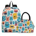 thumbnail image 1 of ALAZA Backpack Set Cute Blue and Yellow Animals Elementary School Bags Student BookBag with Lunch Bag, 1 of 6