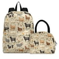 thumbnail image 1 of ALAZA Backpack Set Farm Animals Sheeps Elementary School Bags Student BookBag with Lunch Bag, 1 of 6
