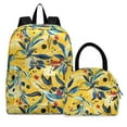 thumbnail image 1 of ALAZA Backpack Set Leaf Art Pattern Elementary School Bags Student BookBag with Lunch Bag, 1 of 6