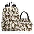 thumbnail image 1 of ALAZA Backpack Set Leopard Bows Elementary School Bags Student BookBag with Lunch Bag, 1 of 6
