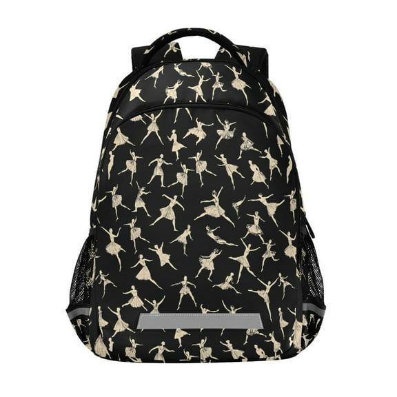 ALAZA Ballet Dancers Backpack Elementary School Bag Bookbag Travel Rucksack