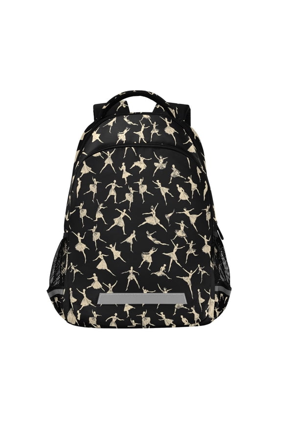 Ballet Dancers Backpack Elementary School Bag Bookbag Travel Rucksack