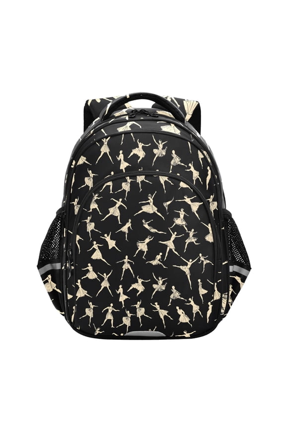 Ballet Dancers School Backpack Elementary Bag Bookbag Travel Rucksack