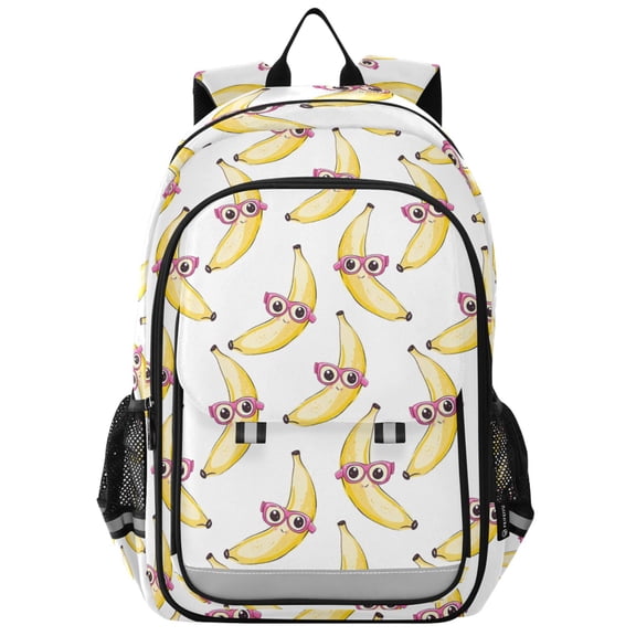 ALAZA Bananas with Glasses Laptop Backpack Purse Travel Bag Casual School Bookbag Rucksack for Women Men