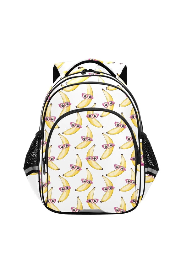 Bananas with Glasses School Backpack Elementary Bag Bookbag Travel Rucksack