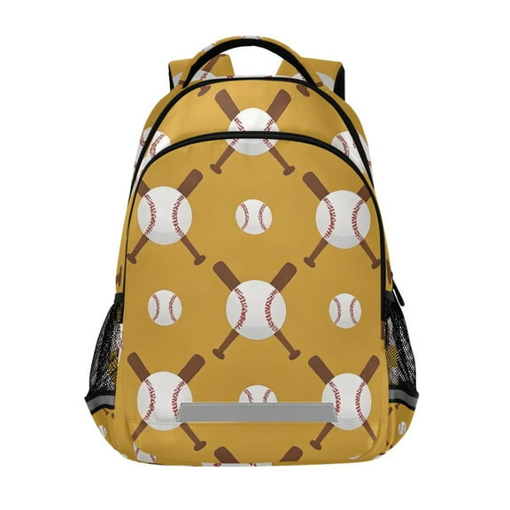 ALAZA Baseball Balls Bats Backpack Elementary School Bag Bookbag Travel Rucksack