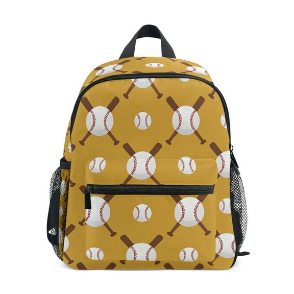 ALAZA Baseball Balls Bats School Backpack Small Bookbag Mini Bags