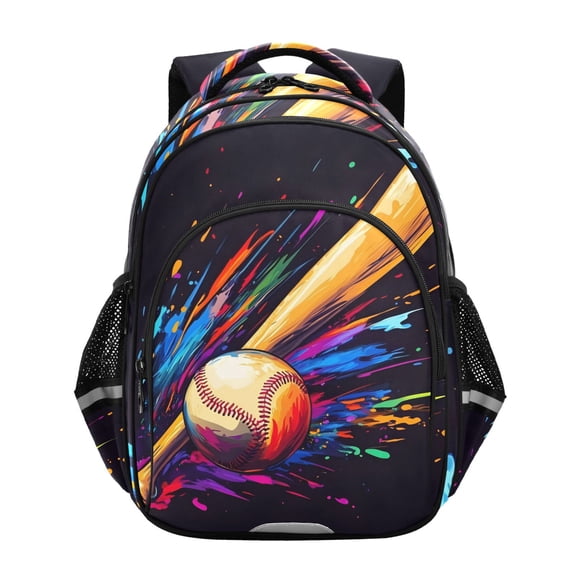 ALAZA Baseball Bat School Backpack Elementary Bag Bookbag Travel Rucksack