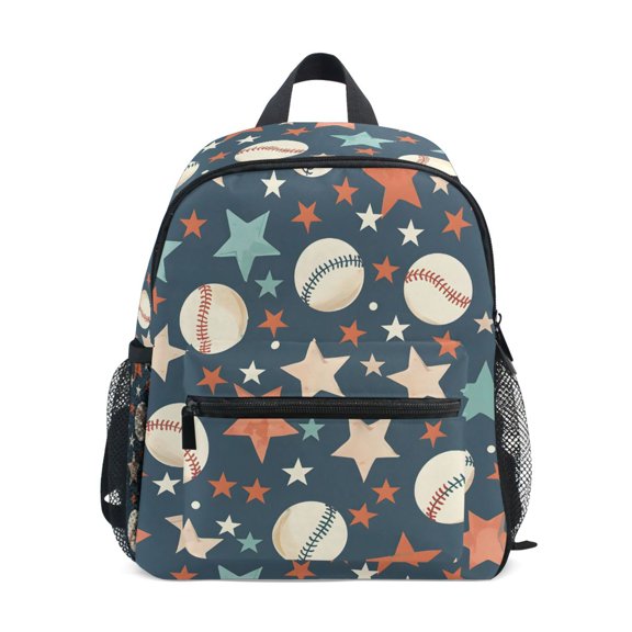 ALAZA Baseball Cartoon Stars School Backpack Small Bookbag Mini Bags