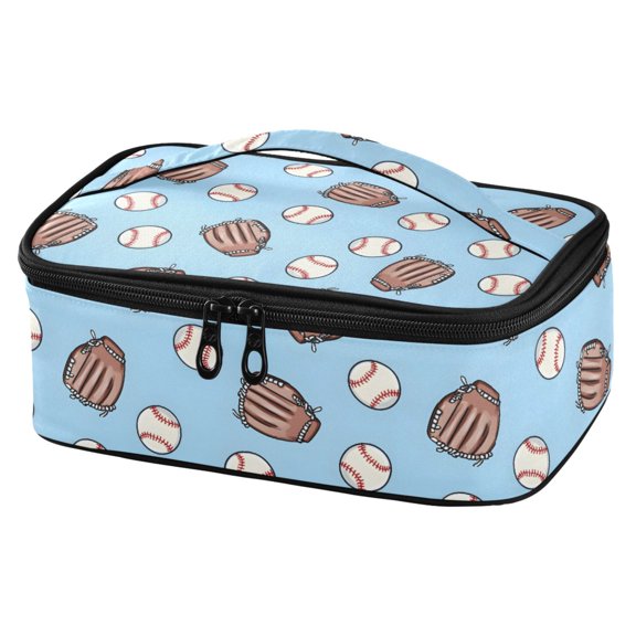 ALAZA Baseball Gloves Lunch Box Insulated Cooler Tote Bag Reusable School Picnic Travel Office