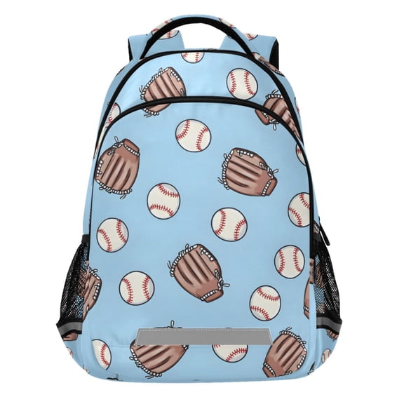 ALAZA Baseball Gloves Pattern Backpack Elementary School Bags Student Bookbag Travel Rucksack