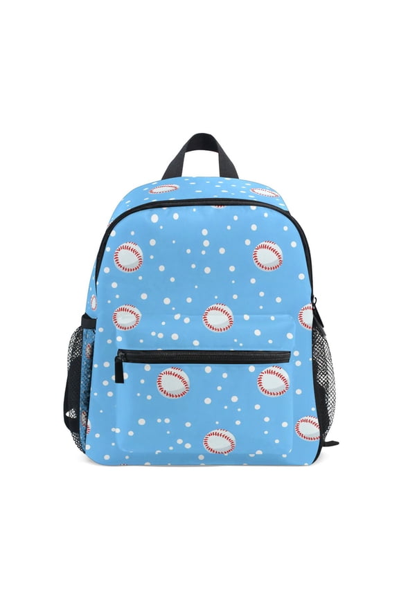 Baseball Polka Dot School Backpack Small Bookbag Mini Bags