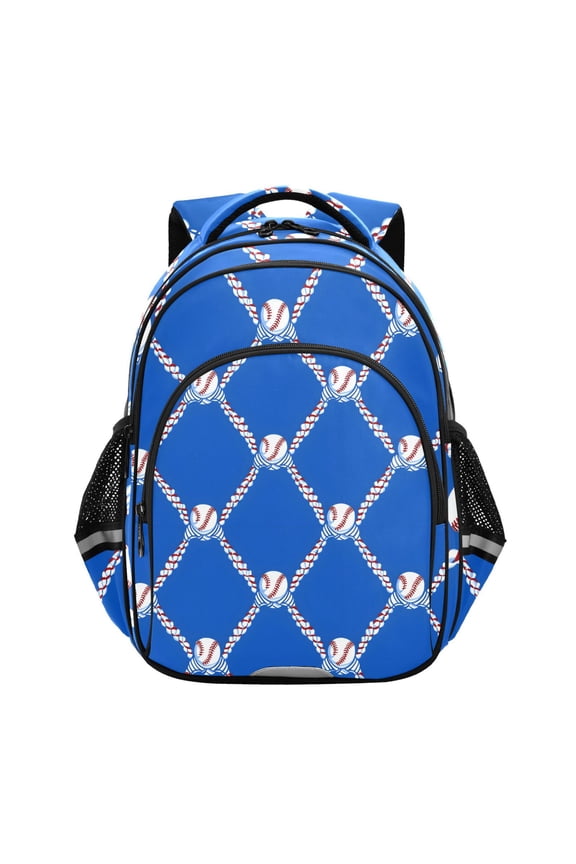 Baseball School Backpack Elementary Bag Bookbag Travel Rucksack