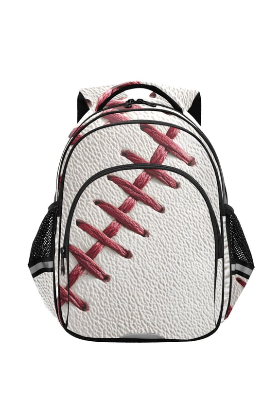 Baseball Texture School Backpack Elementary Bag Student Bookbag Travel Rucksack
