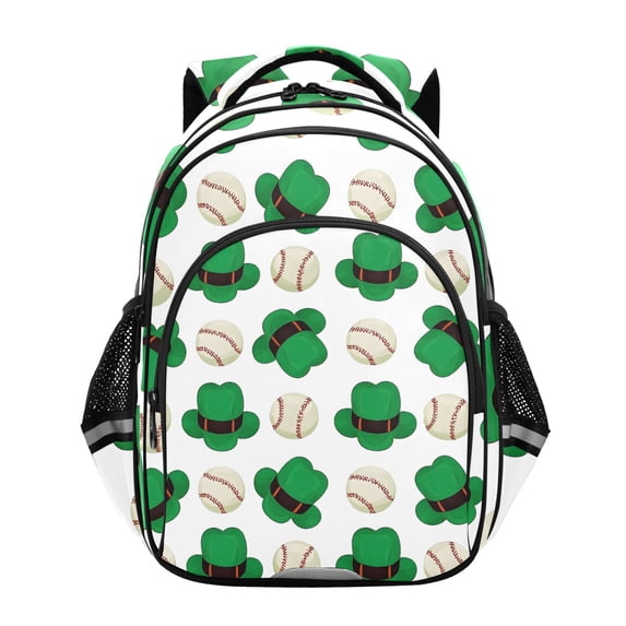 ALAZA Baseball and Hat School Backpack Elementary Bag Bookbag Travel Rucksack