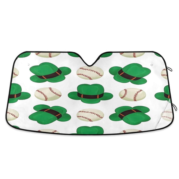 ALAZA Baseball and Hat Windshield Sun Shade Car Foldable Visor Block UV Rays Protector 55"x27.6"