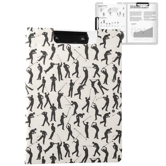 ALAZA Baseball and Player A4 Foldable Clipboard 360 Degree Folder Binder