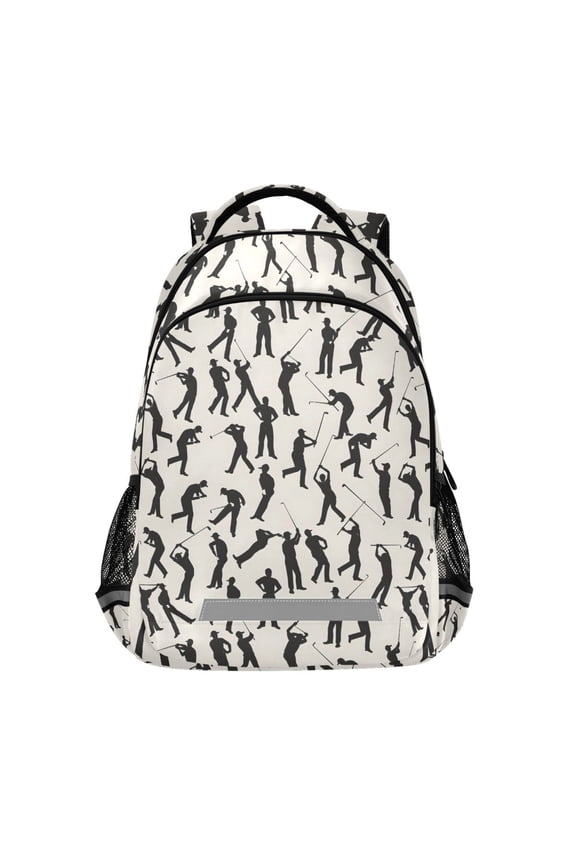 Baseball and Player Backpack Elementary School Bag Bookbag Travel Rucksack