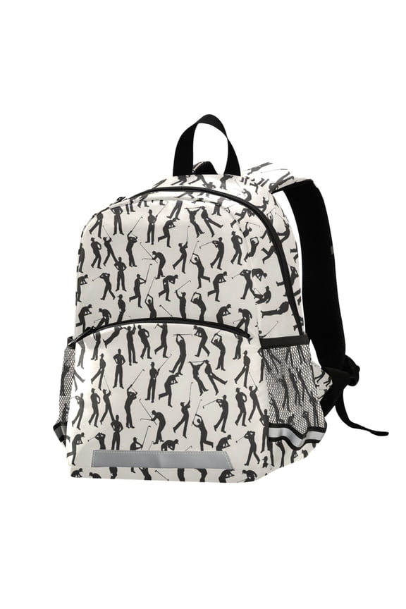 Baseball and Player School Backpack Elementary Student Bookbag