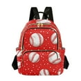 thumbnail image 1 of ALAZA Baseball on Red Womens Travel Laptop Backpack Large Daypack Ladies Shoulder Bags M, 1 of 7