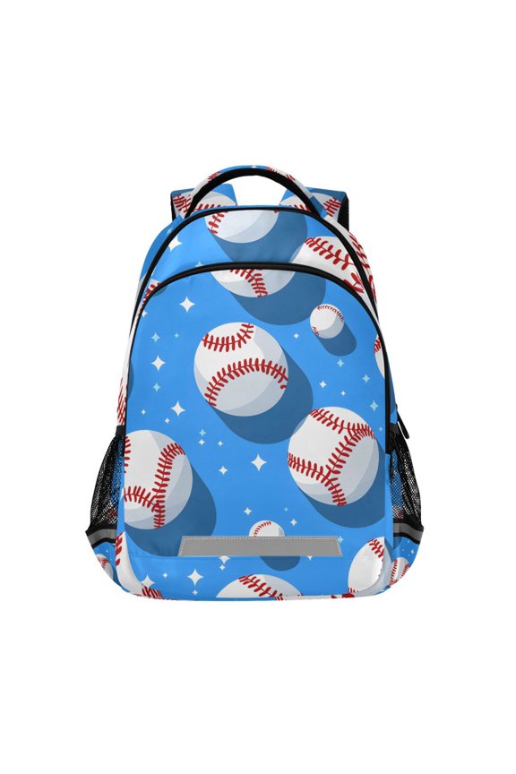 Baseballs Backpack Elementary School Bag Bookbag Travel Rucksack
