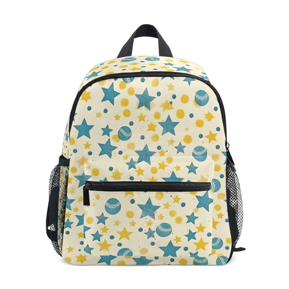 ALAZA Baseballs Stars Dots School Backpack Small Bookbag Mini Bags