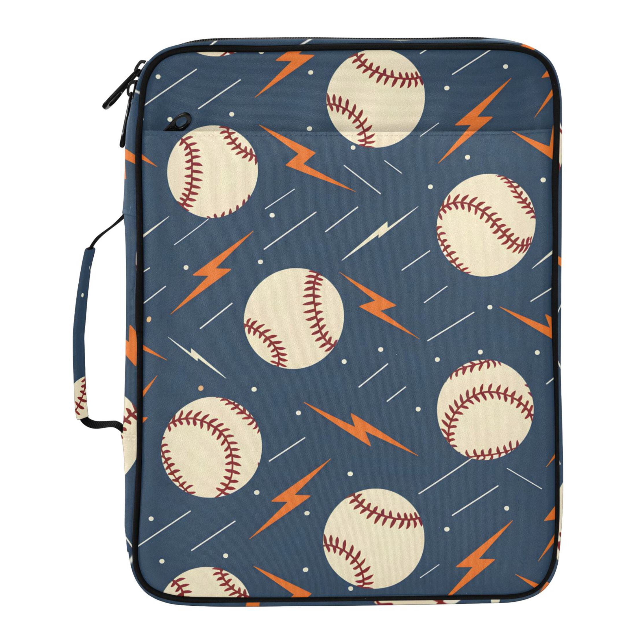 ALAZA Baseballs with Lightning Pattern Expanding Accordion File Folder ...