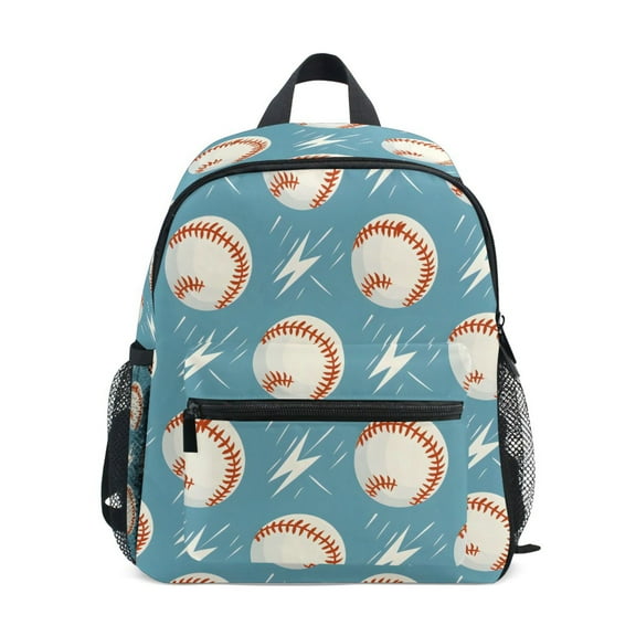 ALAZA Baseballs with Lightning School Backpack Small Bookbag Mini Bags