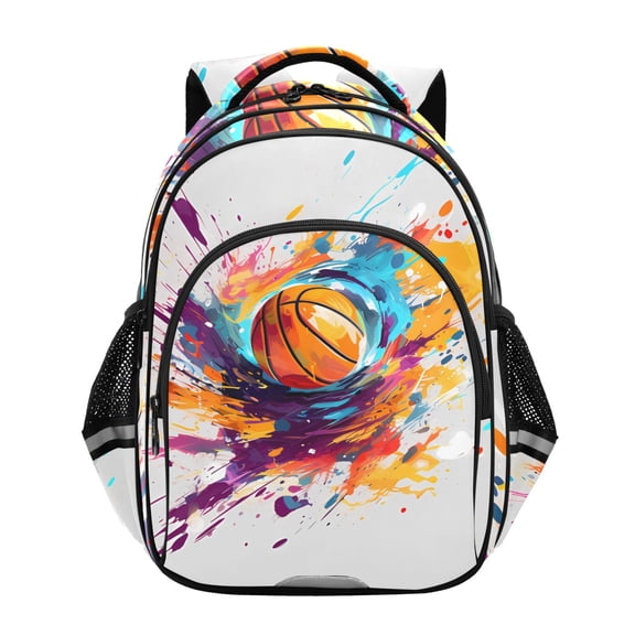 ALAZA Basketball Abstract School Backpack Elementary Bag Bookbag Travel Rucksack