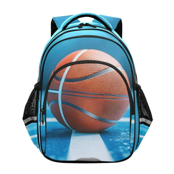 ALAZA Basketball Blue School Backpack Elementary Bag Bookbag Travel Rucksack