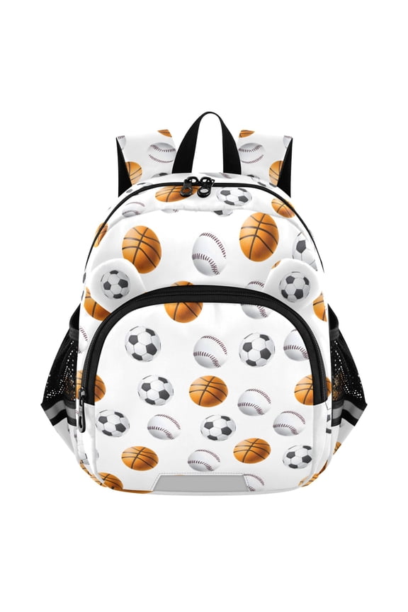 Basketball Football Baseball Mini Backpack School Bookbag Age 3-7 Medium