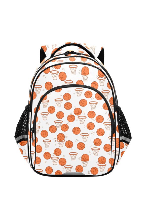 Basketball Hoops School Backpack Elementary Bag Student Bookbag Travel Rucksack