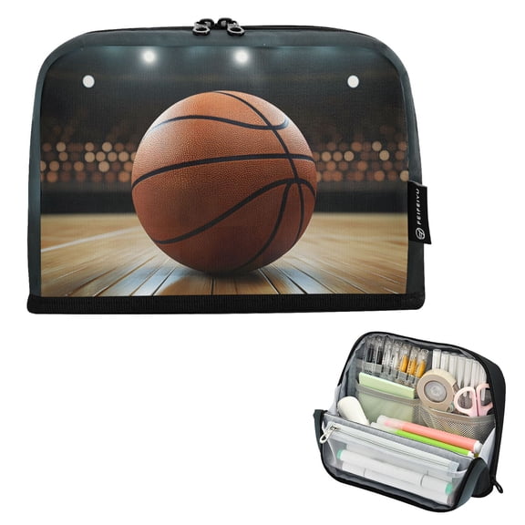 ALAZA Basketball Pencil Case Pen Pouch Bag Large Capacity Organizer