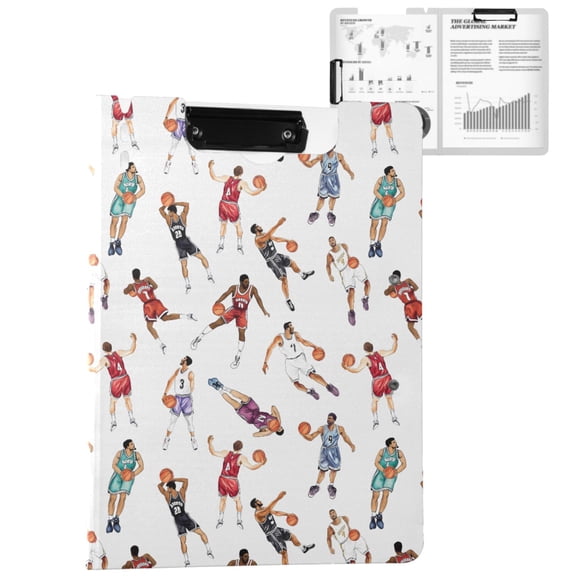 ALAZA Basketball Player A4 Foldable Clipboard 360 Degree Folder Binder
