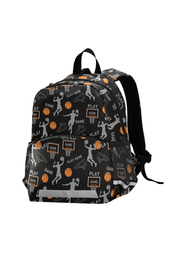Basketball Player School Backpack Elementary Student Bookbag