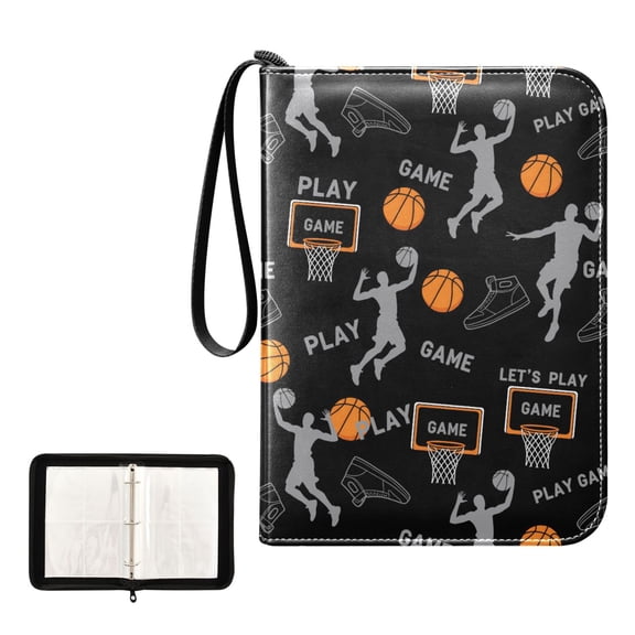 ALAZA Basketball Player Trading Card Binder 4 Pocket Cards Collection Album 400 Folder Holder