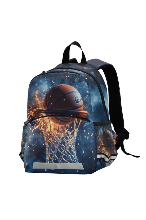 Basketball Sparks School Backpack Elementary Student Bookbag