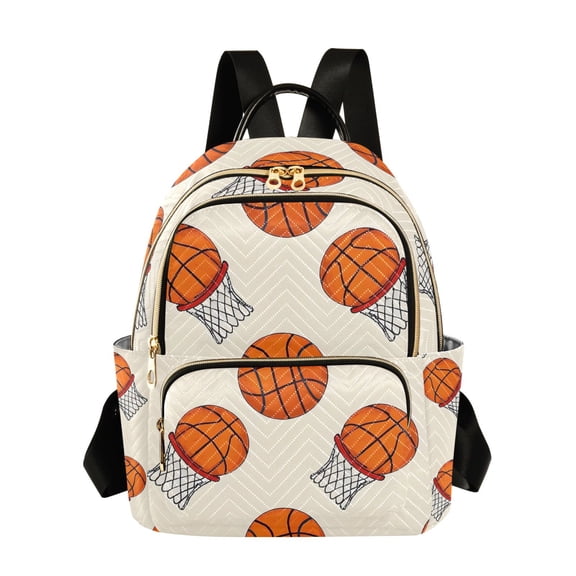 ALAZA Basketball Womens Travel Laptop Backpack Large Daypack Ladies Shoulder Bags S