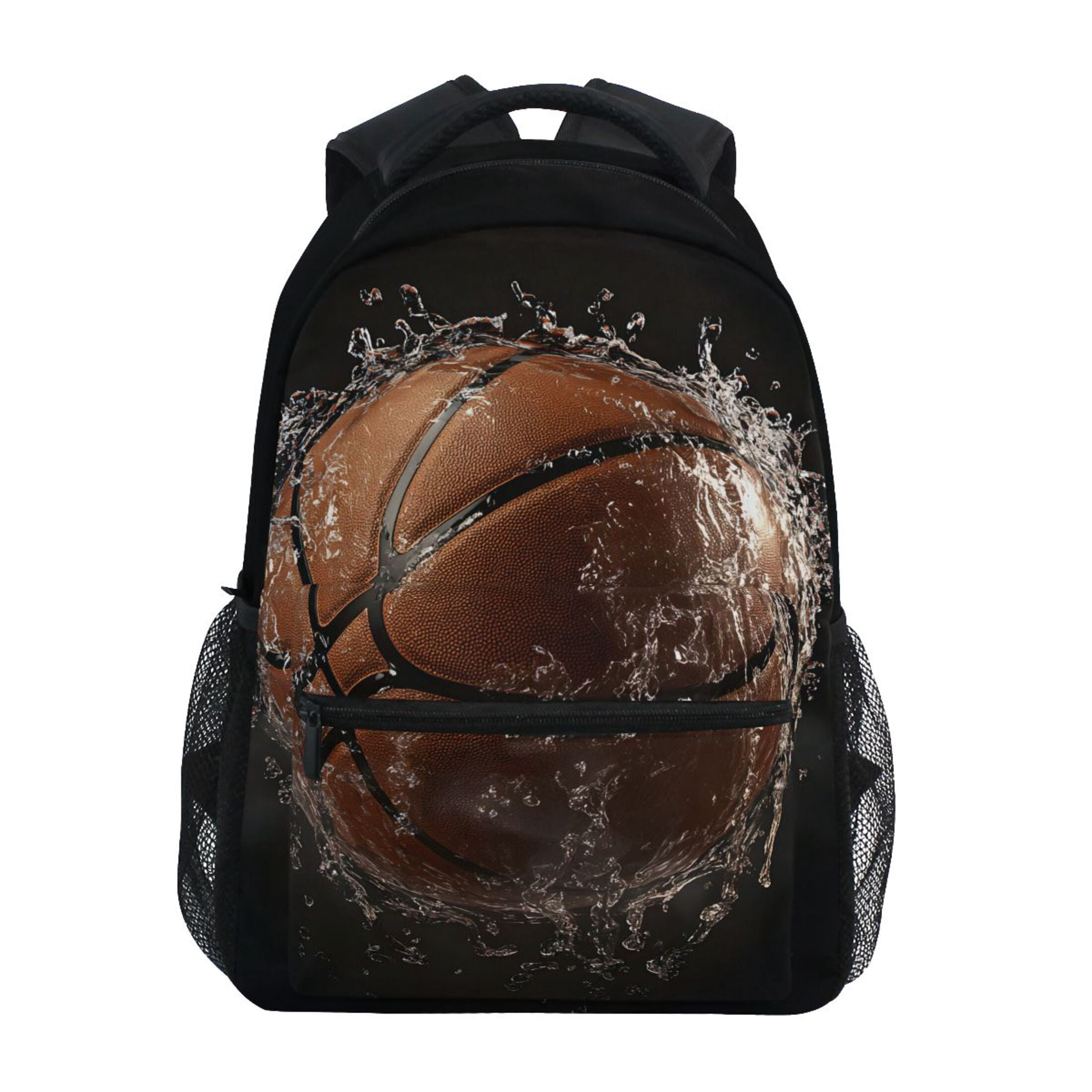 Abstract Basketball Backpack ALAZA Basketball in Water Pattern School Backpack Elementary Stylish ...