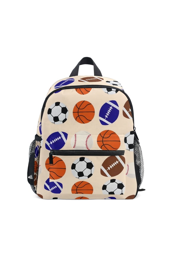 Basketballs Baseball Football School Backpack Small Bookbag Mini Bags