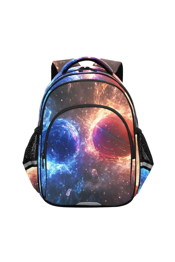 Basketballs Explosion School Backpack Elementary Bag Bookbag Travel Rucksack