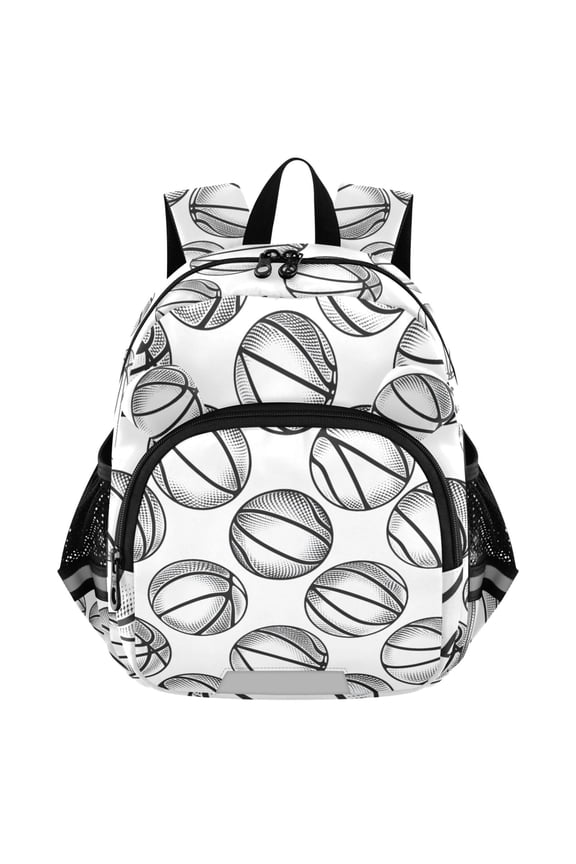 Basketballs-z1 Mini Backpack School Bookbag Age 3-7 Medium