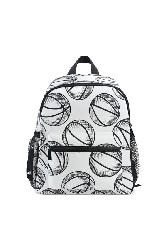Basketballs-z1 School Backpack Small Bookbag Mini Bags