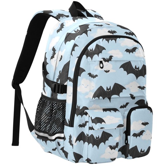 ALAZA Bat and Cloud Print Student Backpack School Bookbag Large Laptop Daypack Travel Bag