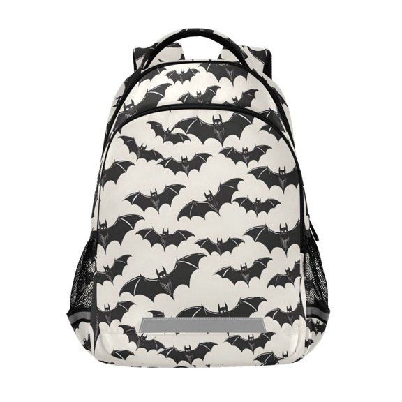 ALAZA Bats Halloween Backpack Elementary School Bag Bookbag Travel Rucksack
