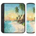 thumbnail image 1 of ALAZA Beach with Palm Trees Car Seat Belt Adjuster Neck Covers Shoulder Cushions Pads S, 1 of 8