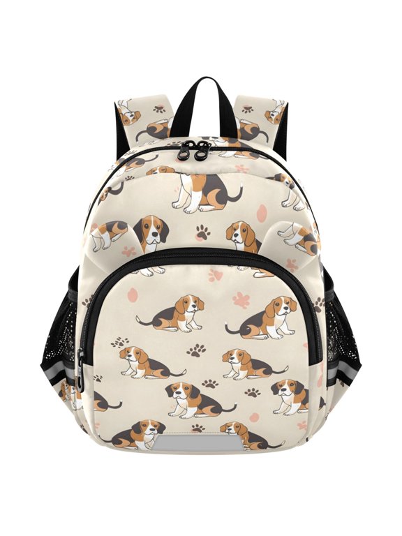 Beagle Dog Mini Backpack School Bookbag Age 3-7 Small