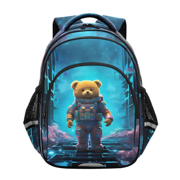 ALAZA Bear in Space School Backpack Elementary Bag Bookbag Travel Rucksack