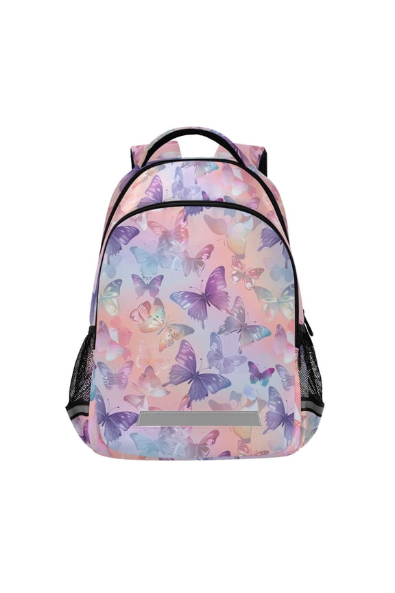 Beautiful Butterflies Backpack Elementary School Bag Bookbag Travel Rucksack