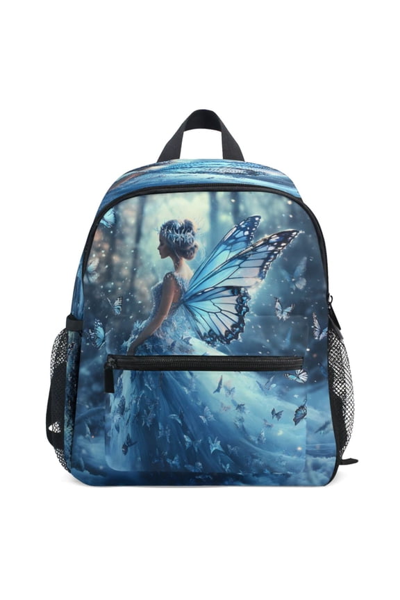 Beautiful Butterfly with Wing Pattern School Backpack Student Bookbag Mini Bag